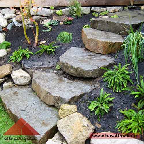 خرید سنگ بازالت برای حیاط و پله