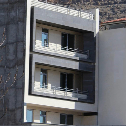 سنگ بازالت ماکو در نمای ساختمان - پروژه ویلا